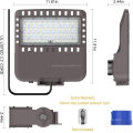 USA market 80w 300w dusk to dawn shoebox street light led etl rated Slip Fit Mount Commercial Area Stadium Parking Lot Roadways